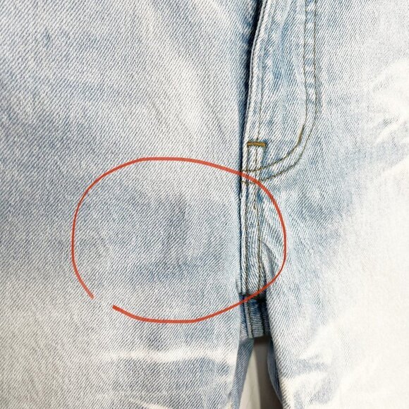 Madewell The Perfect Vintage Jean Light Wash Size 23 Bleached Tie Dye Denim - Picture 9 of 11